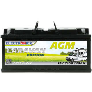 Electronicx Caravan Edition Batterie AGM 140 AH 12V Wohnmobil Boot Versorgung