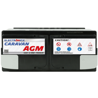 Electronicx Caravan Edition V2 AGM Batterie 140Ah 12V - Wohnmobil & Boot Versorgungsbatterie