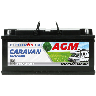 Electronicx Caravan Edition V2 Batterie AGM 140 AH 12V Wohnmobil Boot Versorgung