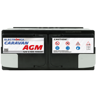Electronicx Caravan Edition v2 battery agm 140 ah 12v motorhome boat supply