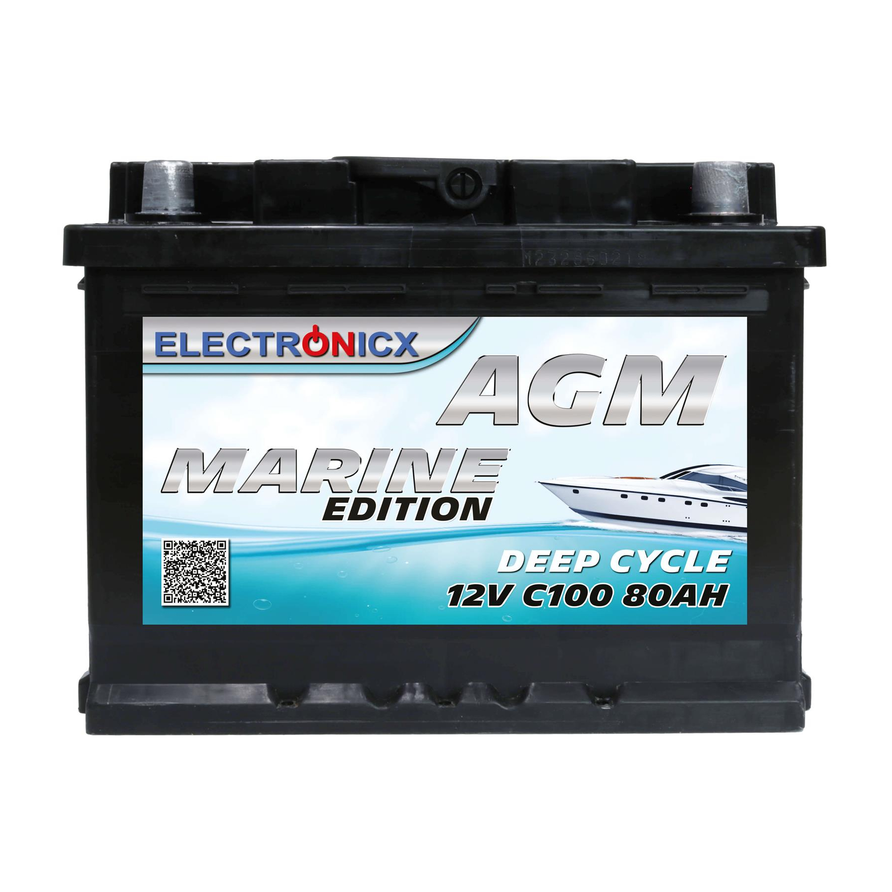 Ocean Maintenance Free Lead Acid AGM Automotive 12V 80ah Start Stop Battery  - China AGM Battery, Start-Stop Battery