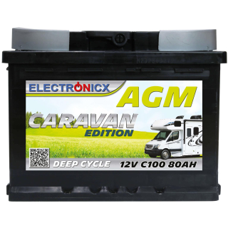 Electronicx Caravan Edition battery agm 80 ah 12v...