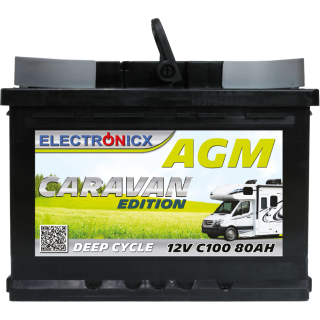 Electronicx Caravan Edition Batterie AGM 80 AH 12V...
