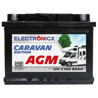 Electronicx Caravan Edition v2 battery agm 80 ah 12v...
