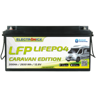 Electronicx Caravan Edition LiFePO4 2560Wh 200Ah lfp...