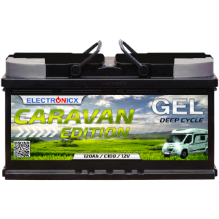 Electronicx Caravan Edition GEL Batterie 120AH 12V – Wohnmobil, Boot, Versorgungsbatterie