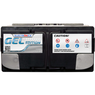 Electronicx Edition gel battery 120 ah 12v motorhome boat...