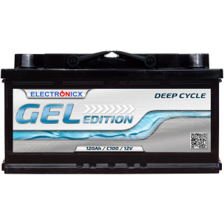 Electronicx Edition gel battery 120 ah 12v motorhome boat supply