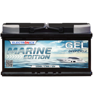 Electronicx Marine Edition Gel Batterie 120 AH 12V Boot...