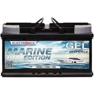 Electronicx Marine Edition Gel Batterie 120 AH 12V Boot...