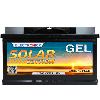 Solar battery 12v 110ah Electronicx Solar Edition gel...