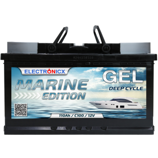 GEL Batterie 110AH Electronicx Marine Edition Boot Schiff...