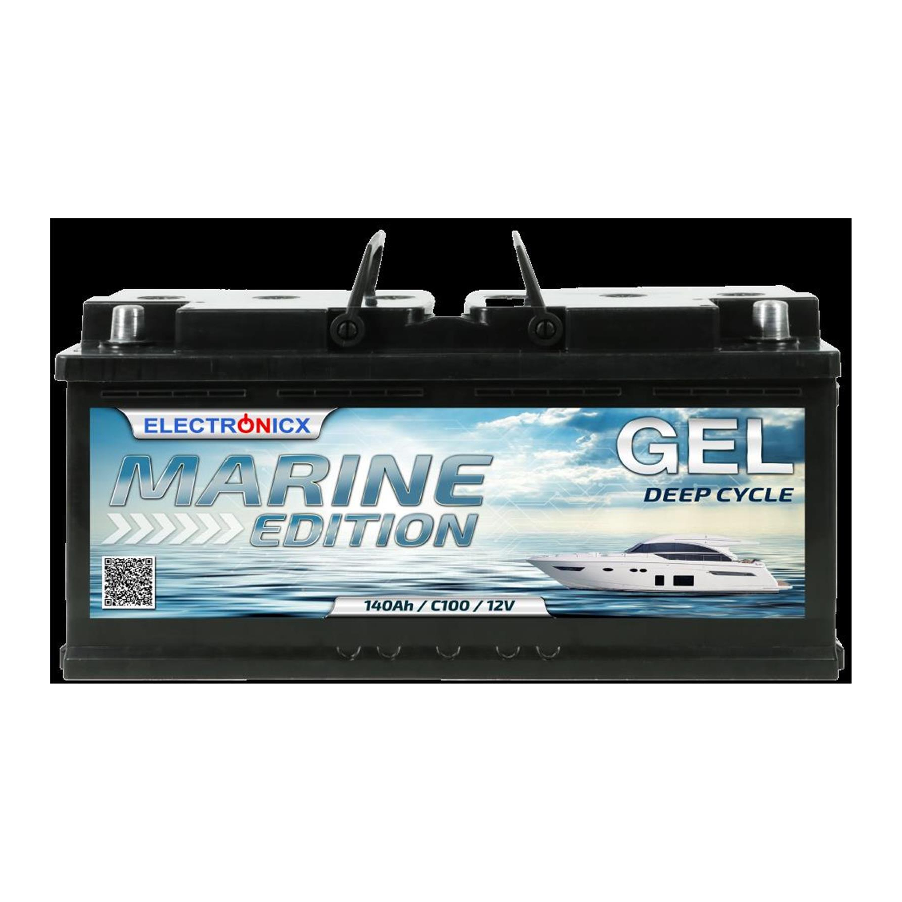 GEL Batterie 110AH Electronicx Marine Edition Boot Schiff