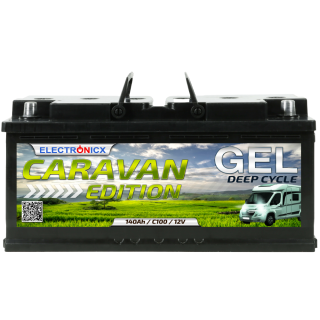 Electronicx Caravan Edition GEL Batterie 140AH 12V – Wohnmobil, Boot, Versorgungsbatterie