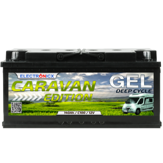 Electronicx Caravan Edition GEL Batterie 140AH 12V – Wohnmobil, Boot, Versorgungsbatterie