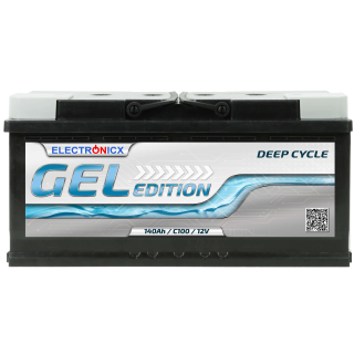 Electronicx Edition gel battery 140 ah 12v motorhome boat...