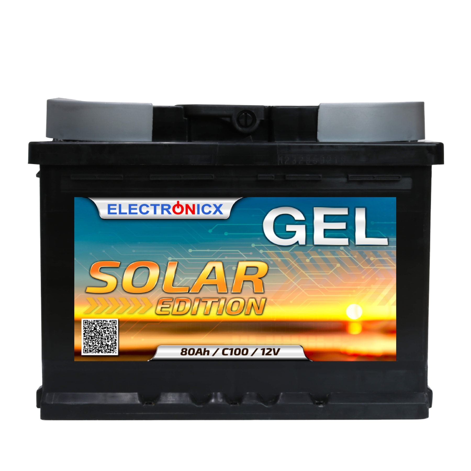 Solarbatterie 12V 80AH Electronicx Solar Edition AGM Batterie Solar Akku  Versorgungsbatterie stromspeicher photovoltaik Camping Solaranlage  Gartenhaus…