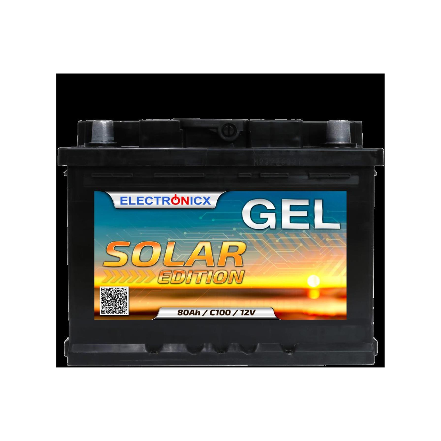 Solarbatterie 12V 80 AH Electronicx Solar Edition GEL, 119,99 €