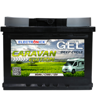 Electronicx Caravan Edition Gel Batterie 80 AH 12V...
