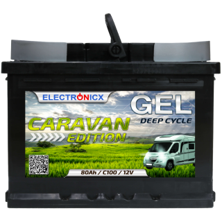 Electronicx Caravan Edition GEL Batterie 80AH 12V –...