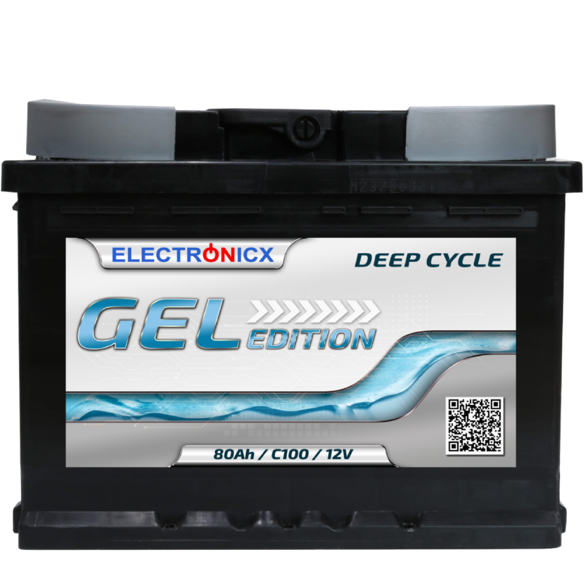 Electronicx Edition Gel Batterie 80 AH 12V Wohnmobil Boot Versorgung