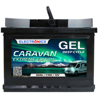 Electronicx Caravan EXTREME Edition Gel Batterie 80 AH...