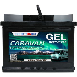 Electronicx Caravan EXTREME Edition Gel Batterie 80 AH...