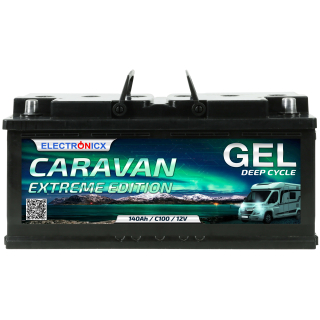 Electronicx Caravan EXTREME Edition Gel Batterie 140 AH 12V Wohnmobil Boot Versorgung