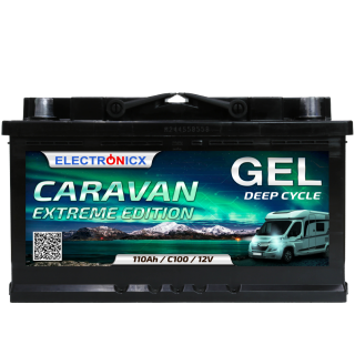 Electronicx Caravan EXTREME Edition Gel Batterie 110 AH 12V Wohnmobil Boot Versorgung