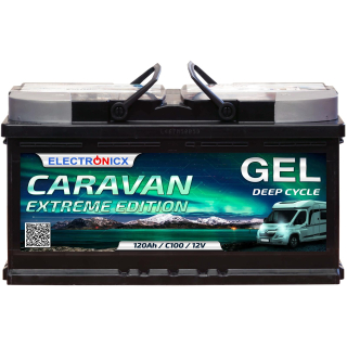 Electronicx Caravan extreme Edition Gel Battery 120 ah 12v Motorhome Boat Supply