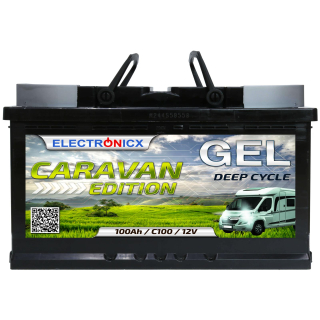 Electronicx Caravan Edition GEL Batterie 100 AH 12V...
