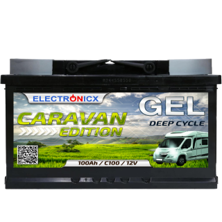 Electronicx Caravan Edition GEL Batterie 100AH 12V...