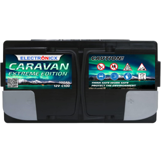Electronicx Caravan extreme Edition gel battery 100 ah 12v motorhome boat supply