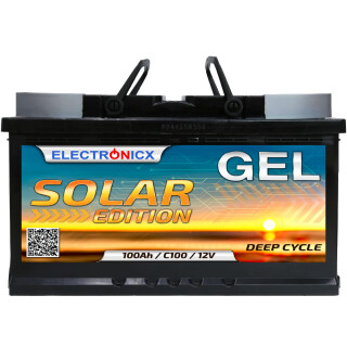 Electronicx Solar Edition gel battery 100 ah 12v solar supply solar battery