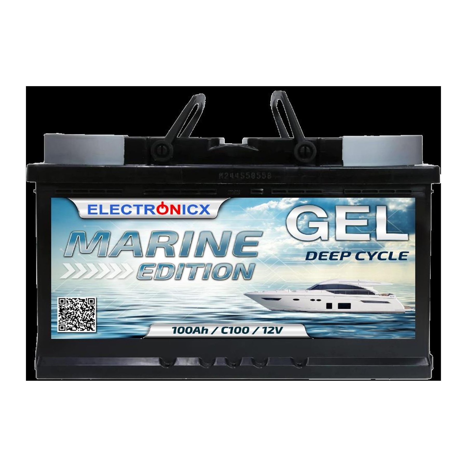 Electronicx marine edition battery agm 100 ah 12v boat ship supply ba,  124,99 €