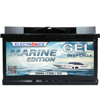 Electronicx Marine Edition GEL Batterie 100 AH 12V Boot...
