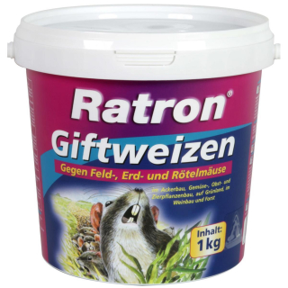Ratron Giftweizen 2 kg-Eimer Wühlmausköder...