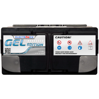Gelbatterie 120Ah Electronicx Edition Gel Batterie 12V Wohnmobil  Versorgung