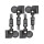 4 Reifendrucksensoren RDKS Sensoren Metallventil Schwarz für Audi A3 8V 8Y 06.2012-